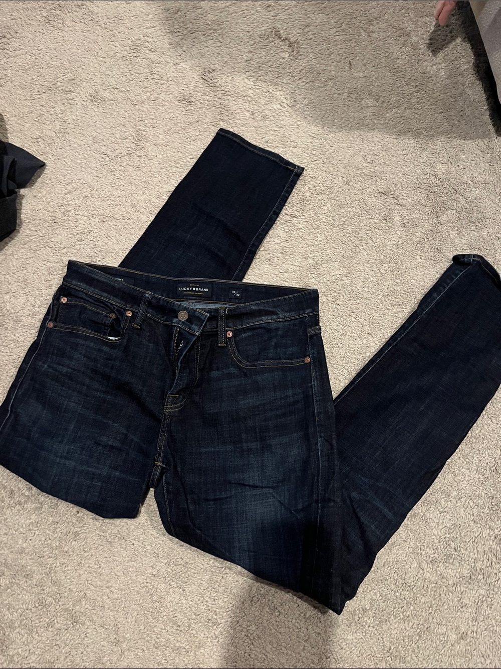 Lucky Brand Indigo Blue Straight-Leg Jeans